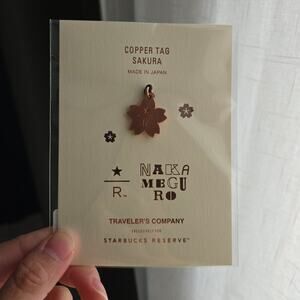 New Starbucks Reserve Roastery Nakameguro Tokyo Japan Sakura Flower Copper Tag